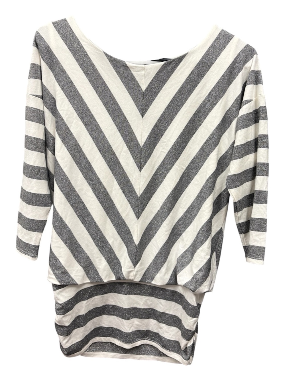 White House Black Market Black & White Blouse